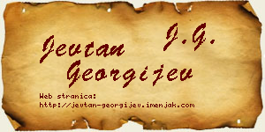 Jevtan Georgijev vizit kartica